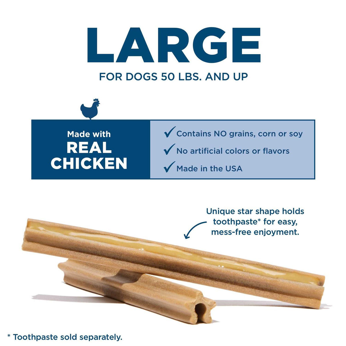 Dental Sticks for Large Dogs Chews H918197