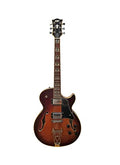 Tobacco Sunburst Jazz Solid Hollow-Body Electric Guitar W8282