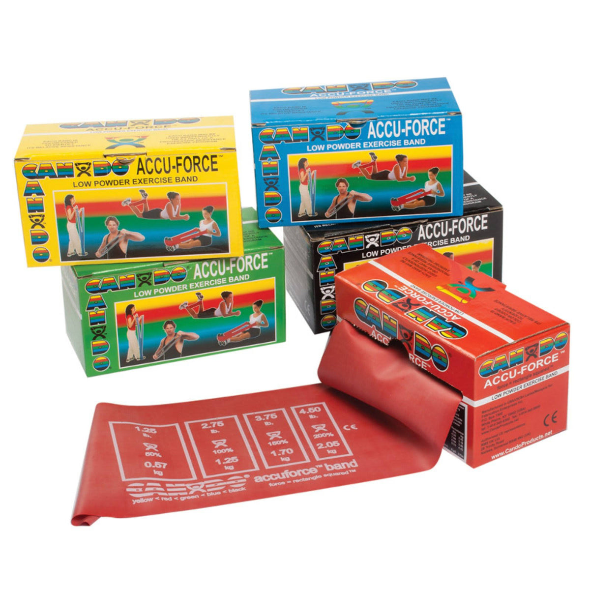 Exercise Band 6 Yard Rolls 5-Piece Set T955896