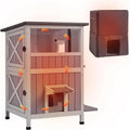 Insulated Cat House Outdoor Weatherproof with Insulated Liner W5635