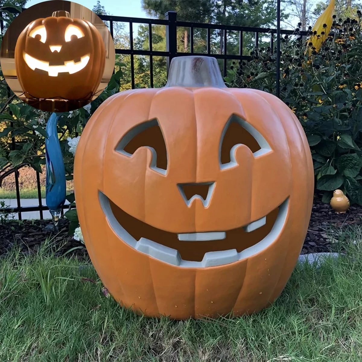 21 in Pre-lit LED Jack O Lantern Pumpkin Lantern C102