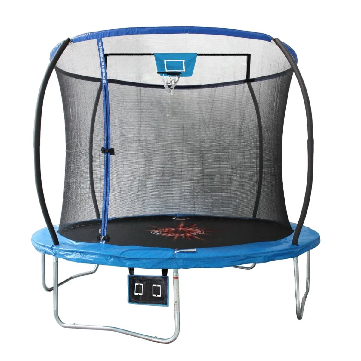 10ft Trampoline & Enclosure with Basketball M319425