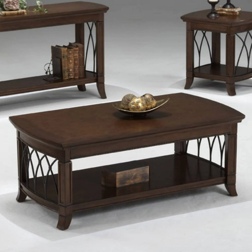 Cherry Metal Cocktail Table K857