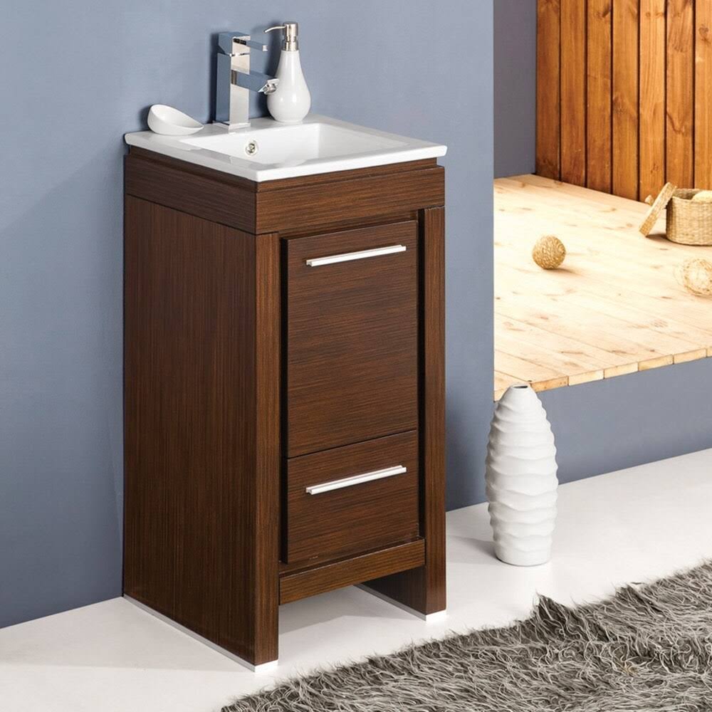 Gray Oak Bathroom Cabinet with Sink D705903