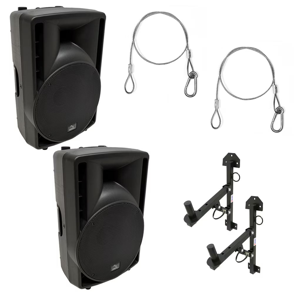 Harmony Audio 12" Powered 800W PA Speaker Wall Mount U43002