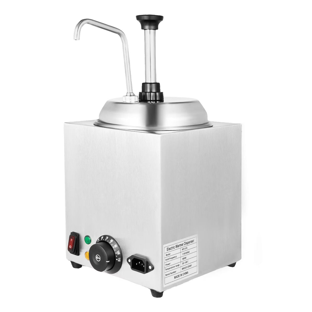 Nacho Cheese Dispenser Pump Caramel Warmer Tank 800W 110V R4089