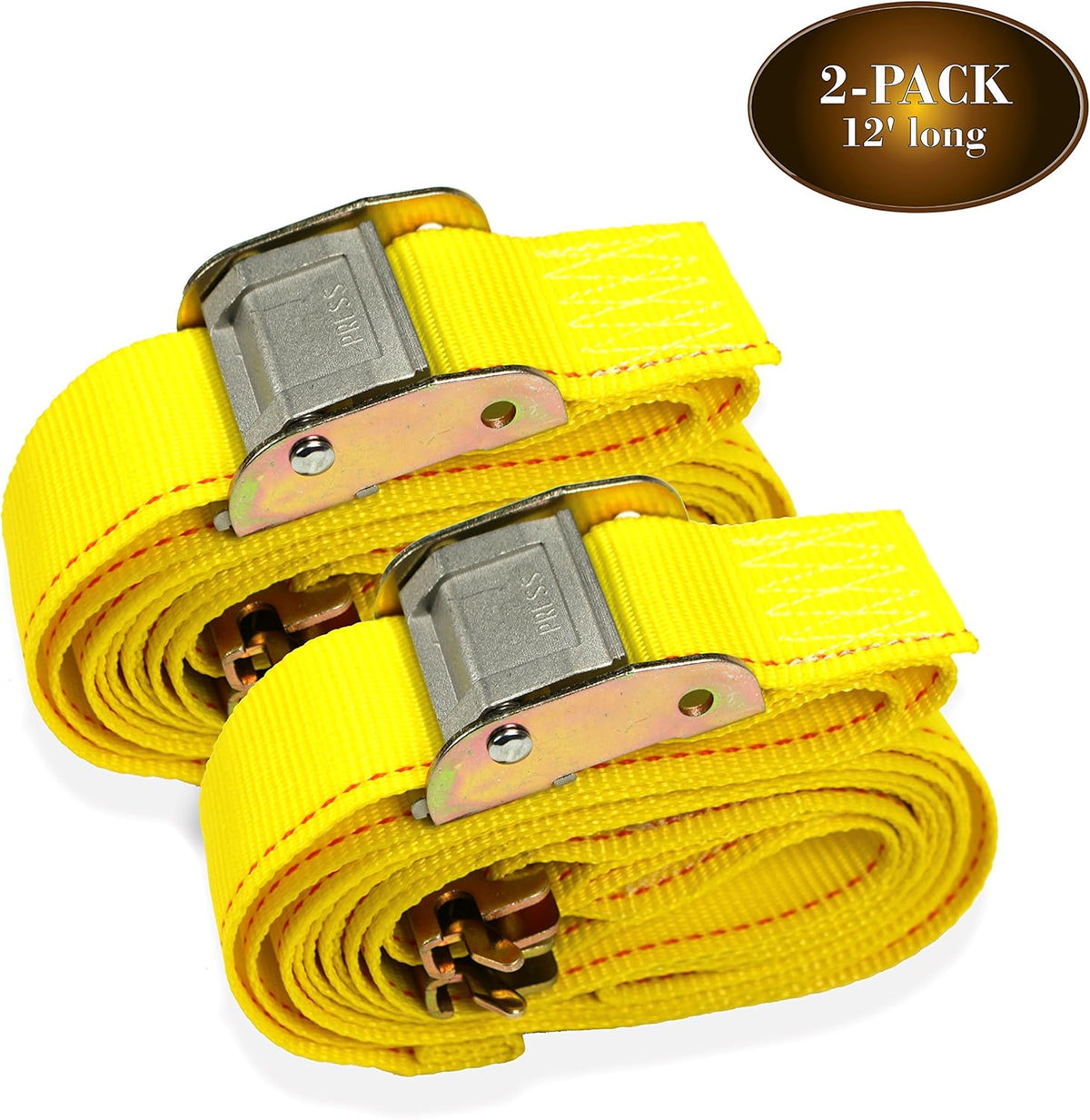 20 Tie-Down Straps, 2 x 12' Cam Buckle Straps D22736