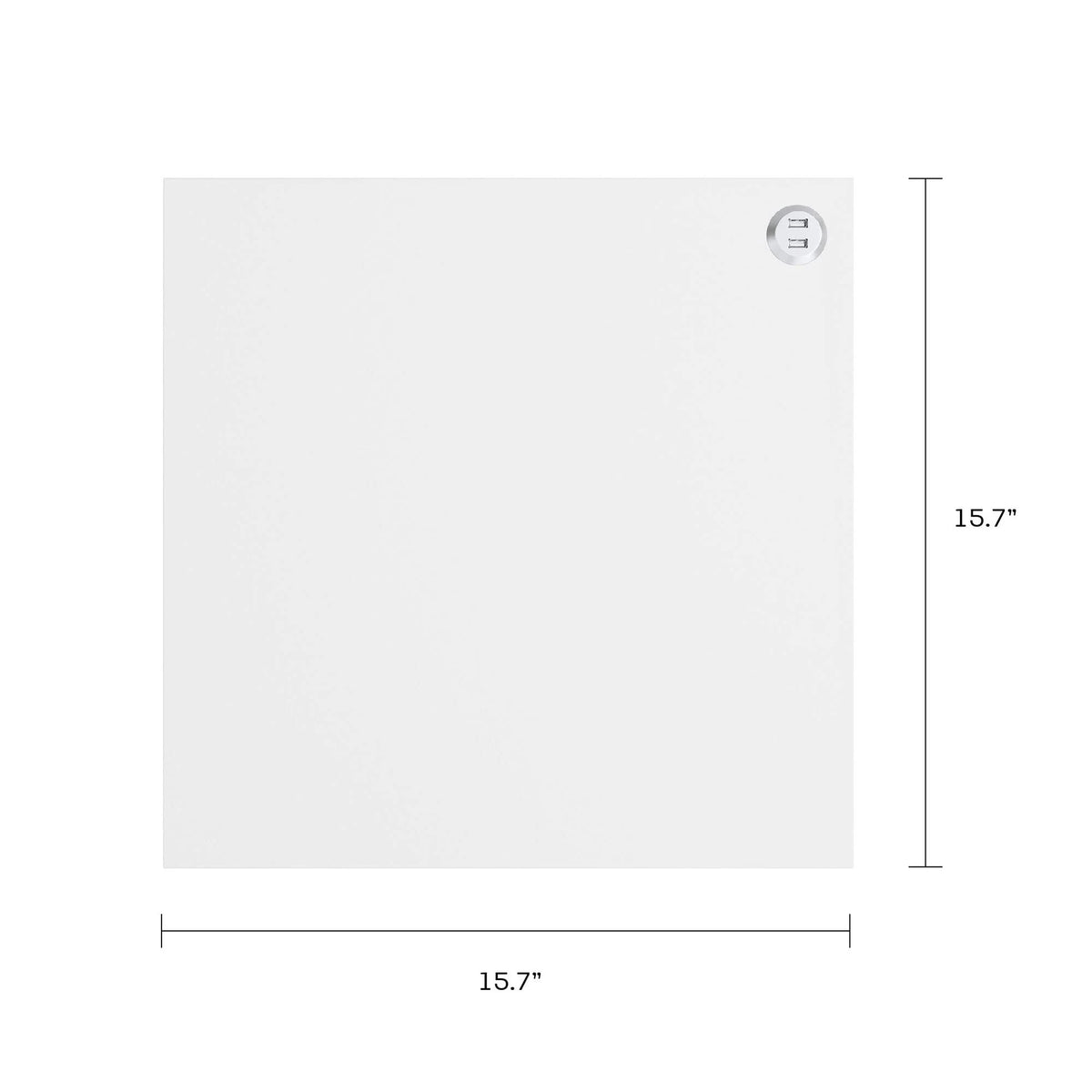 White 2 Drawer Side Table G970