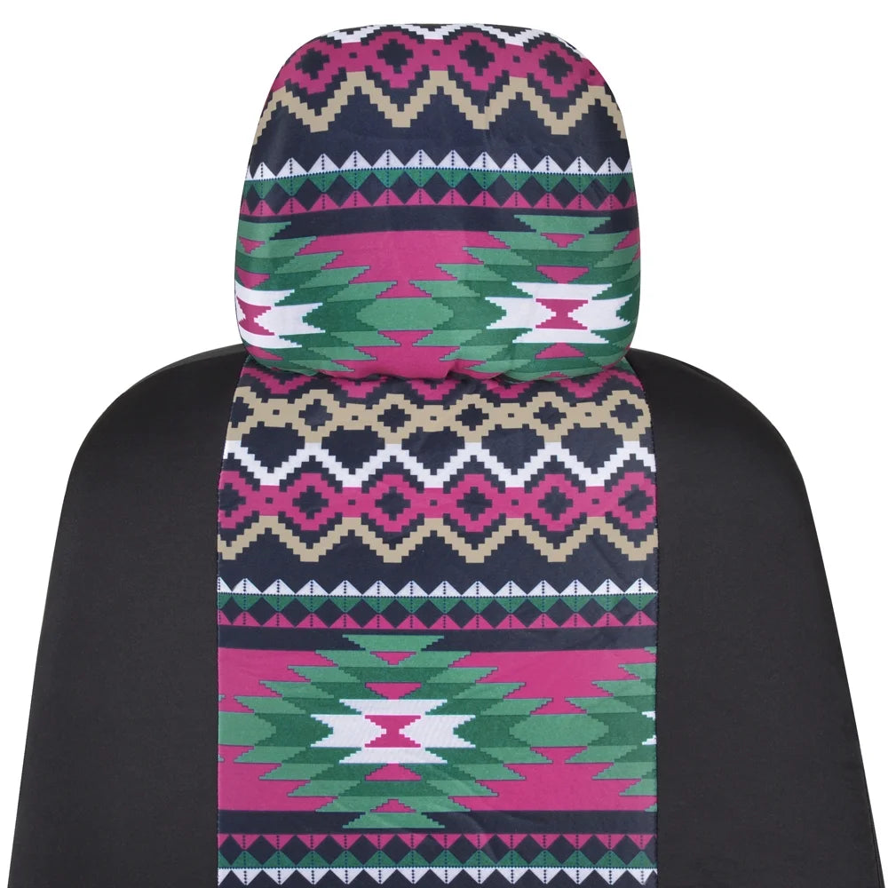 Two Tone Pattern Car Seat Covers G6557
