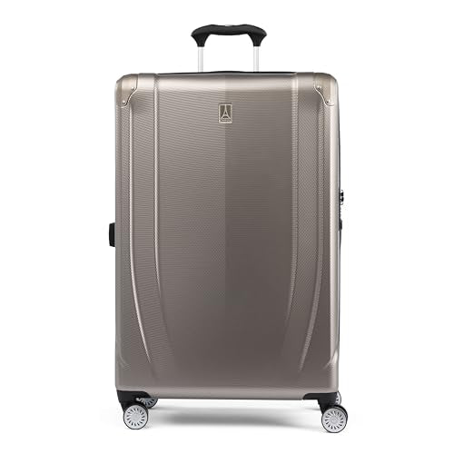 Black 21 Inch Hardside Expandable Luggage with 8 Spinner Wheels C21853
