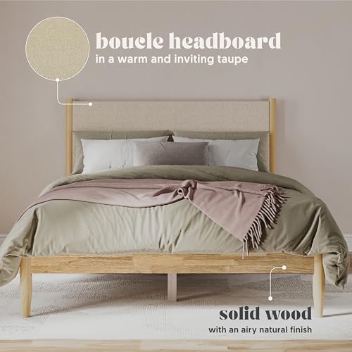 Queen Bed Boucle Platform L61500