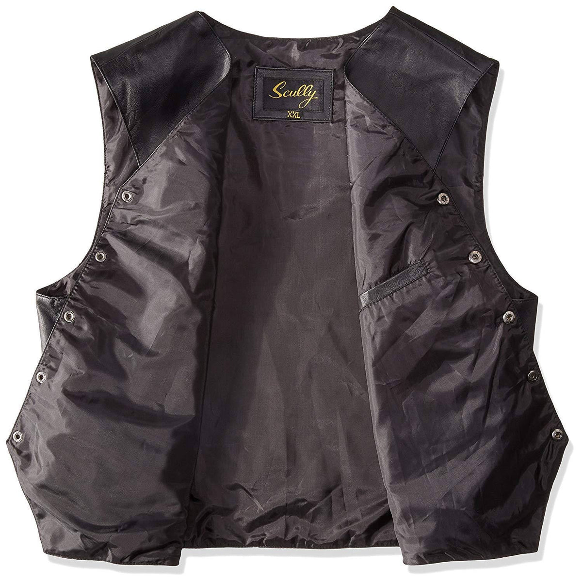 Brown Calf Suede Western Snap Vest O457