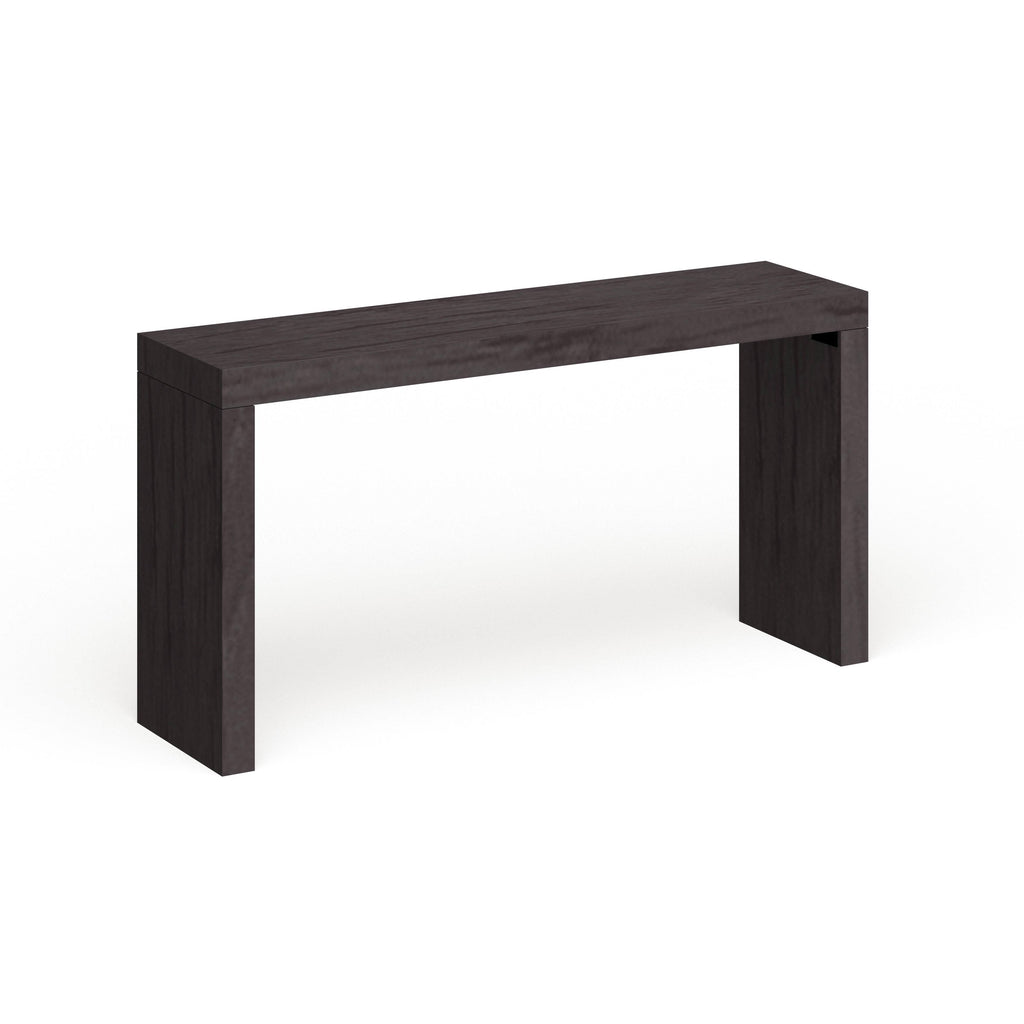 Black Wood Grain Veneer Console Table O591882