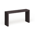 Black Wood Grain Veneer Console Table O591882