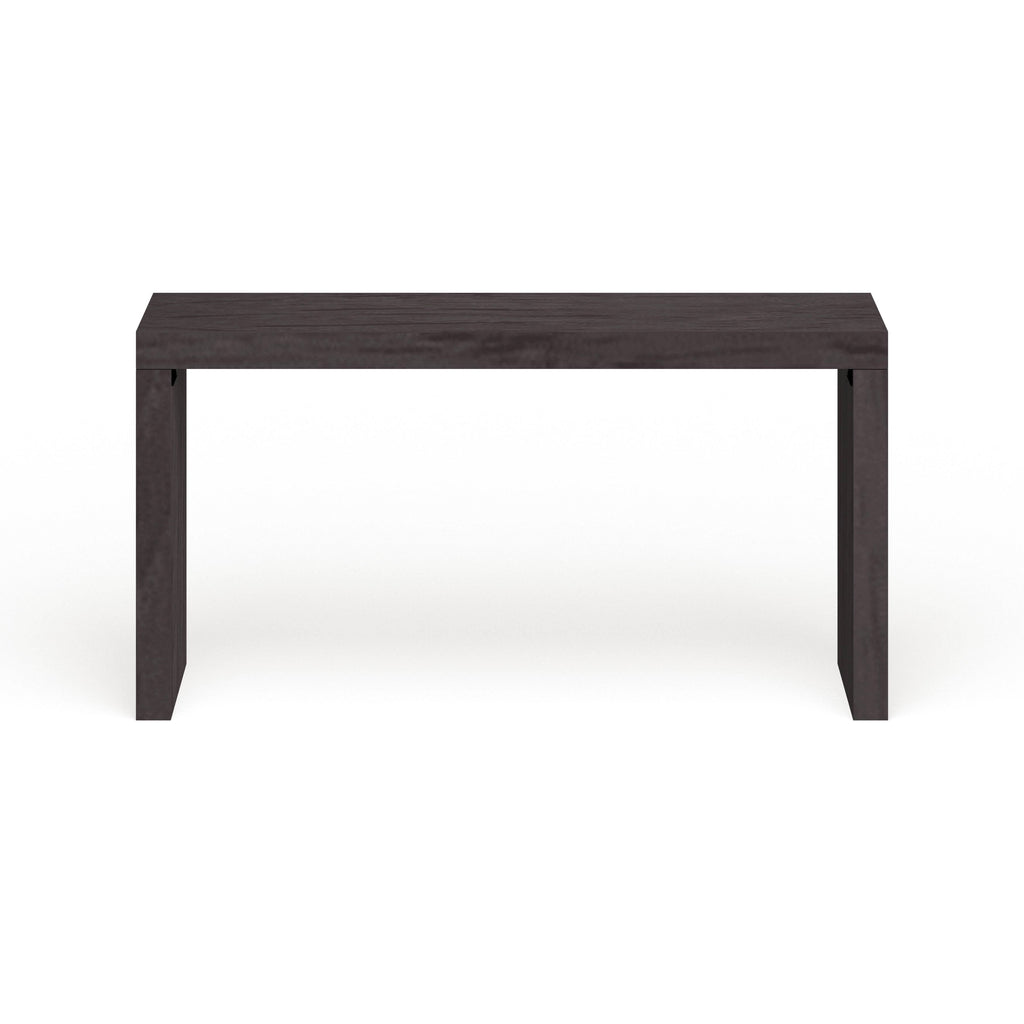 Black Wood Grain Veneer Console Table O591882