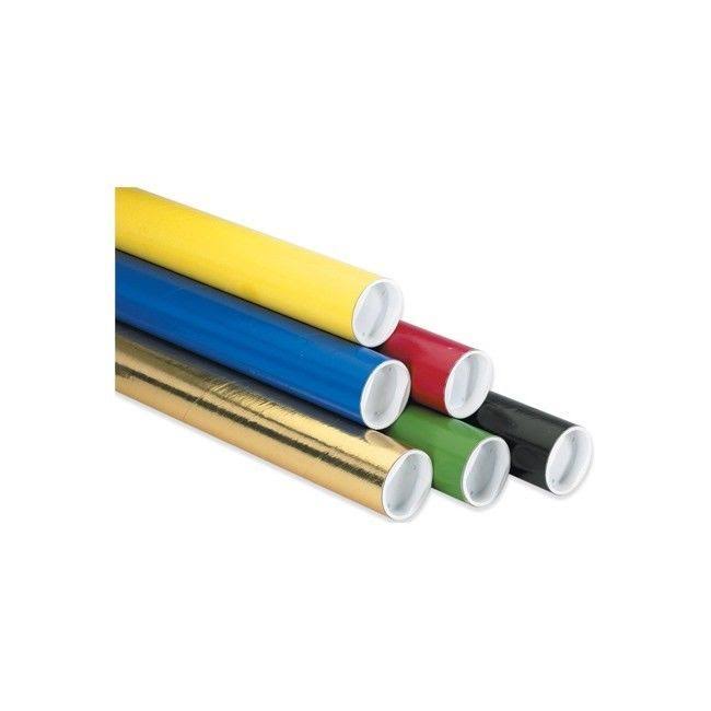 2 x 24x22 Gold Mailing Tubes with Caps I71160