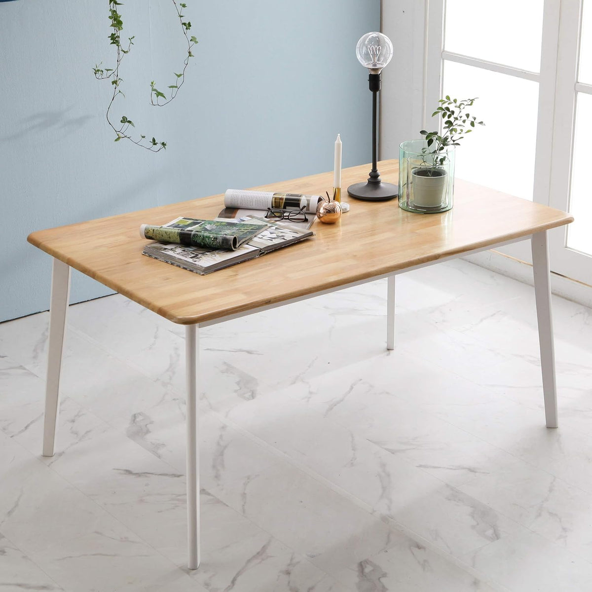 Dining Table Solid Rubber Wood I248
