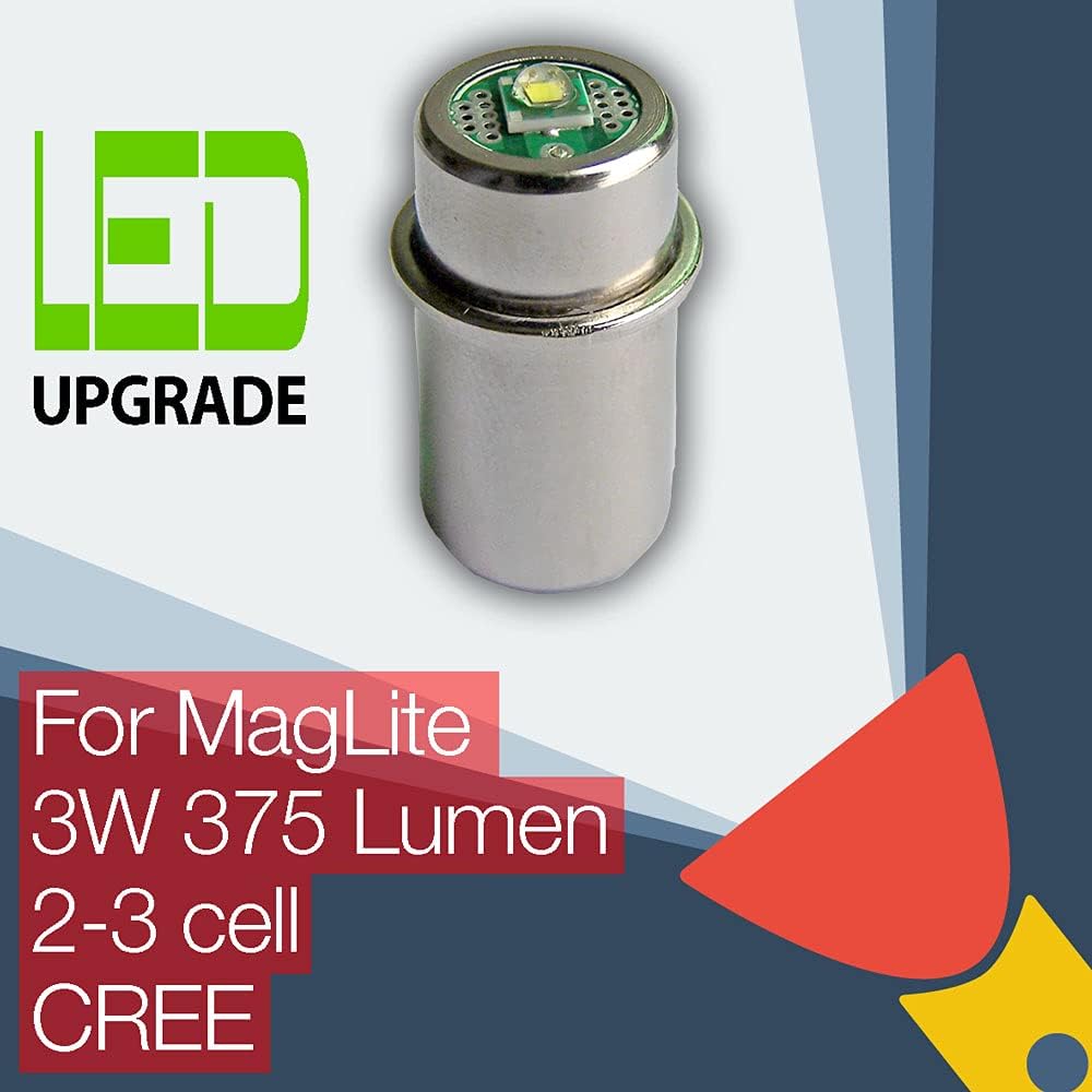 LED Conversion Bulb 375Lm for 2D/2C 3D/3C Cell Torch Flashlight S90167