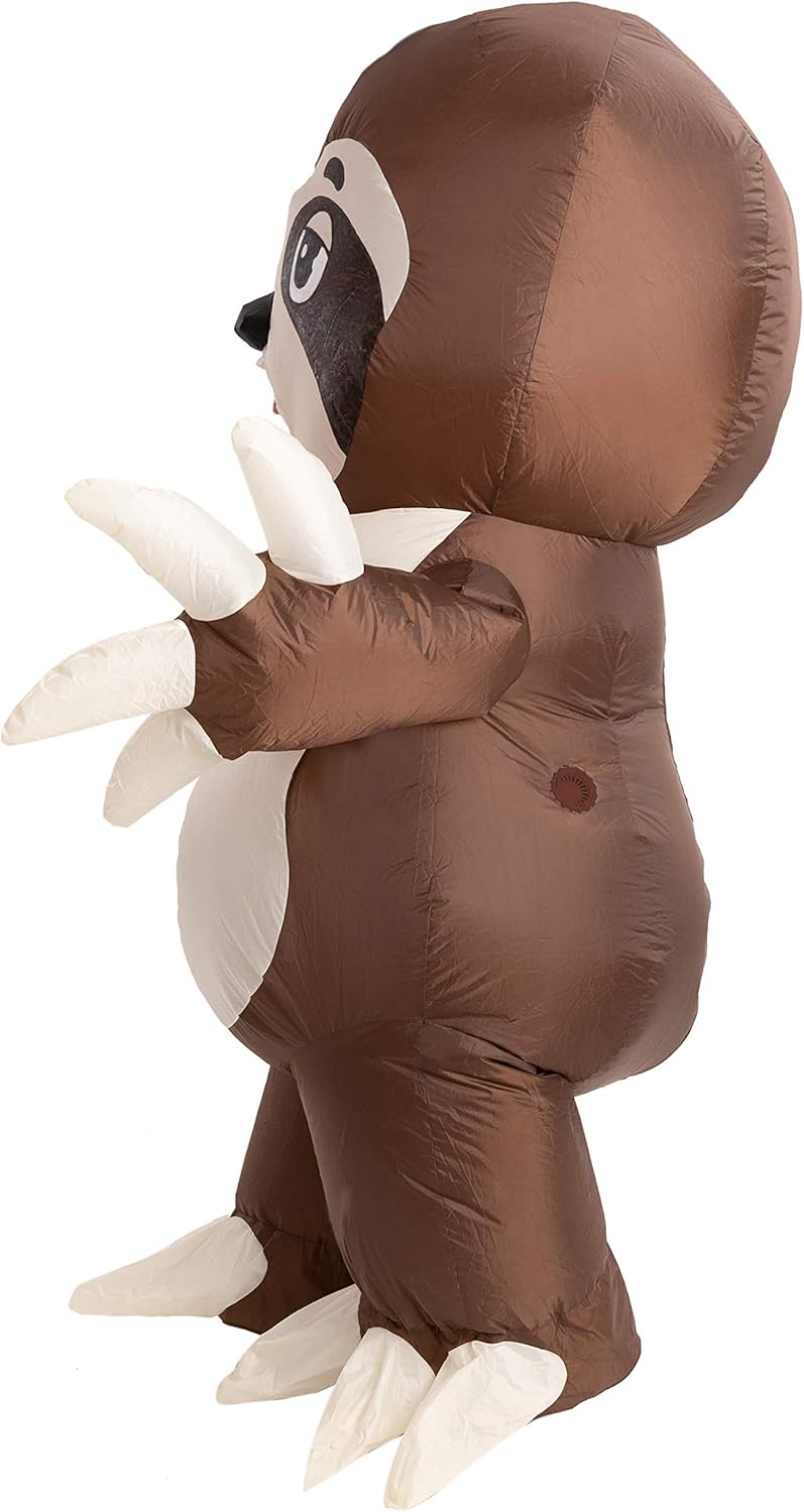Inflatable Halloween Costume Full Body Sloth Brown M612