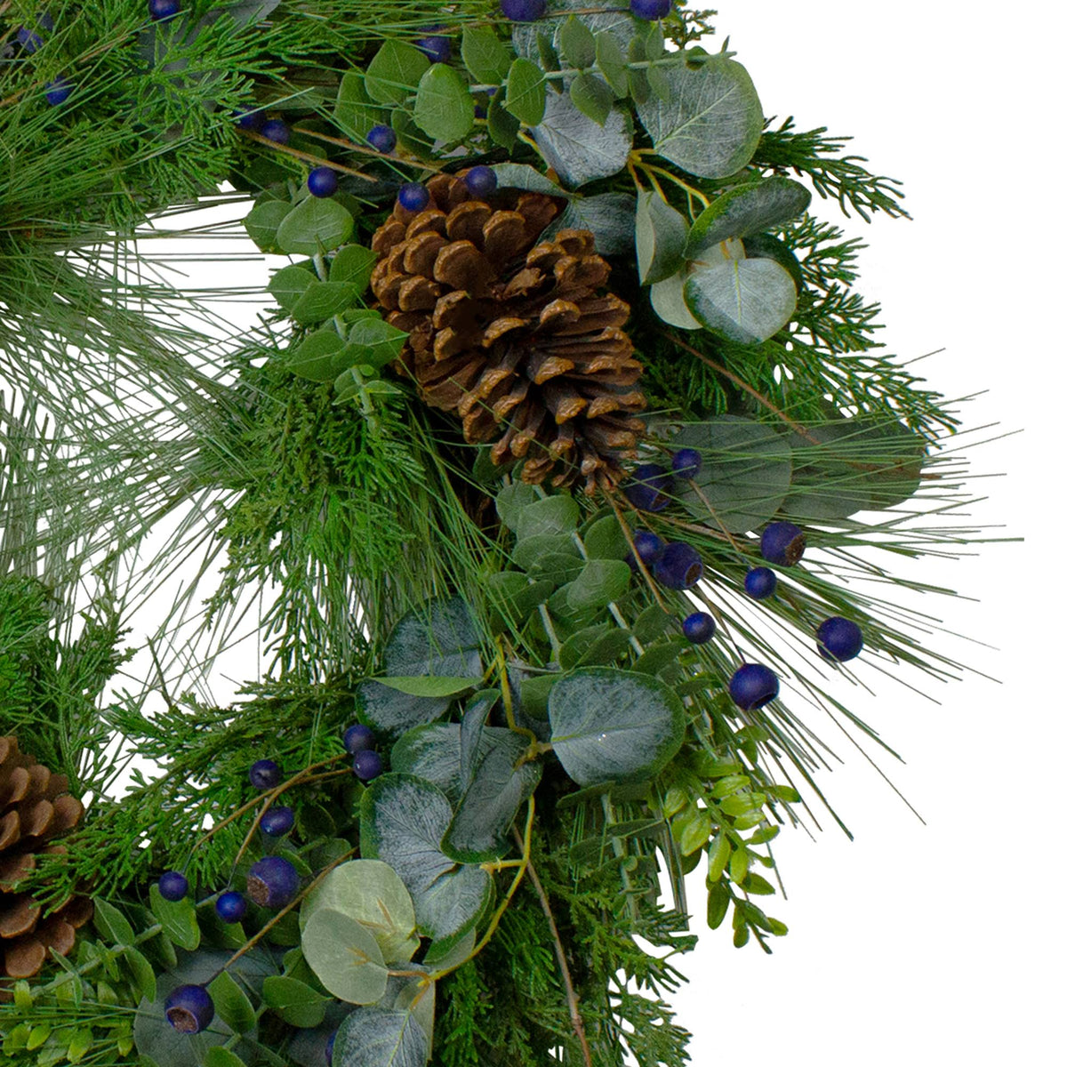 Artificial Christmas Wreath 28x22 Unlit D160