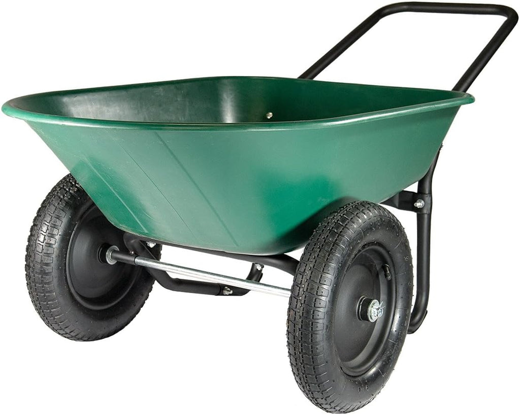 2 Tire Wheelbarrow Garden Cart Z5318
