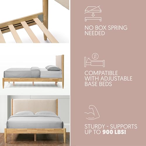 Queen Bed Boucle Platform L61500