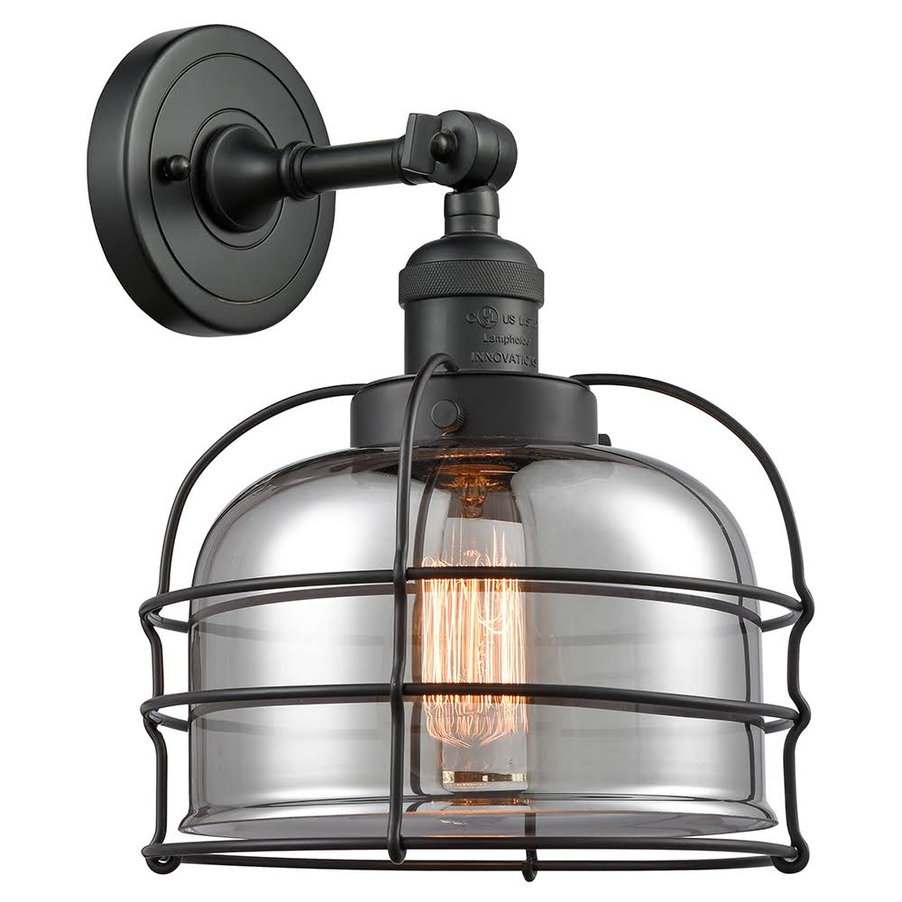 1 Light Semi-Flush Mount Black Antique Brass C407
