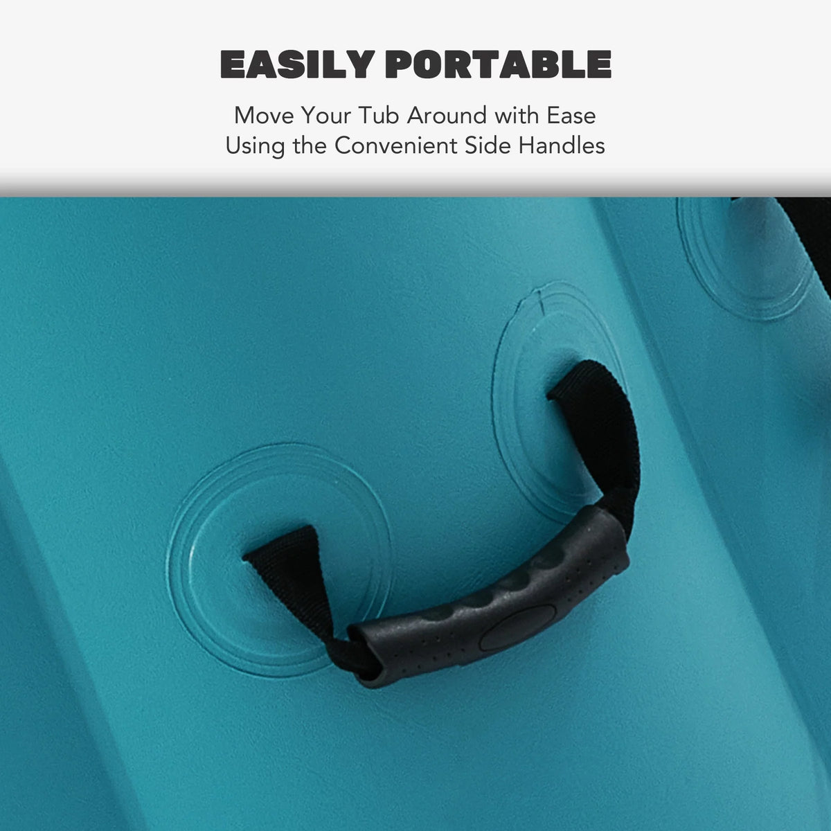 4 Person Inflatable Hot Tub Pool with Massage Jets I571627