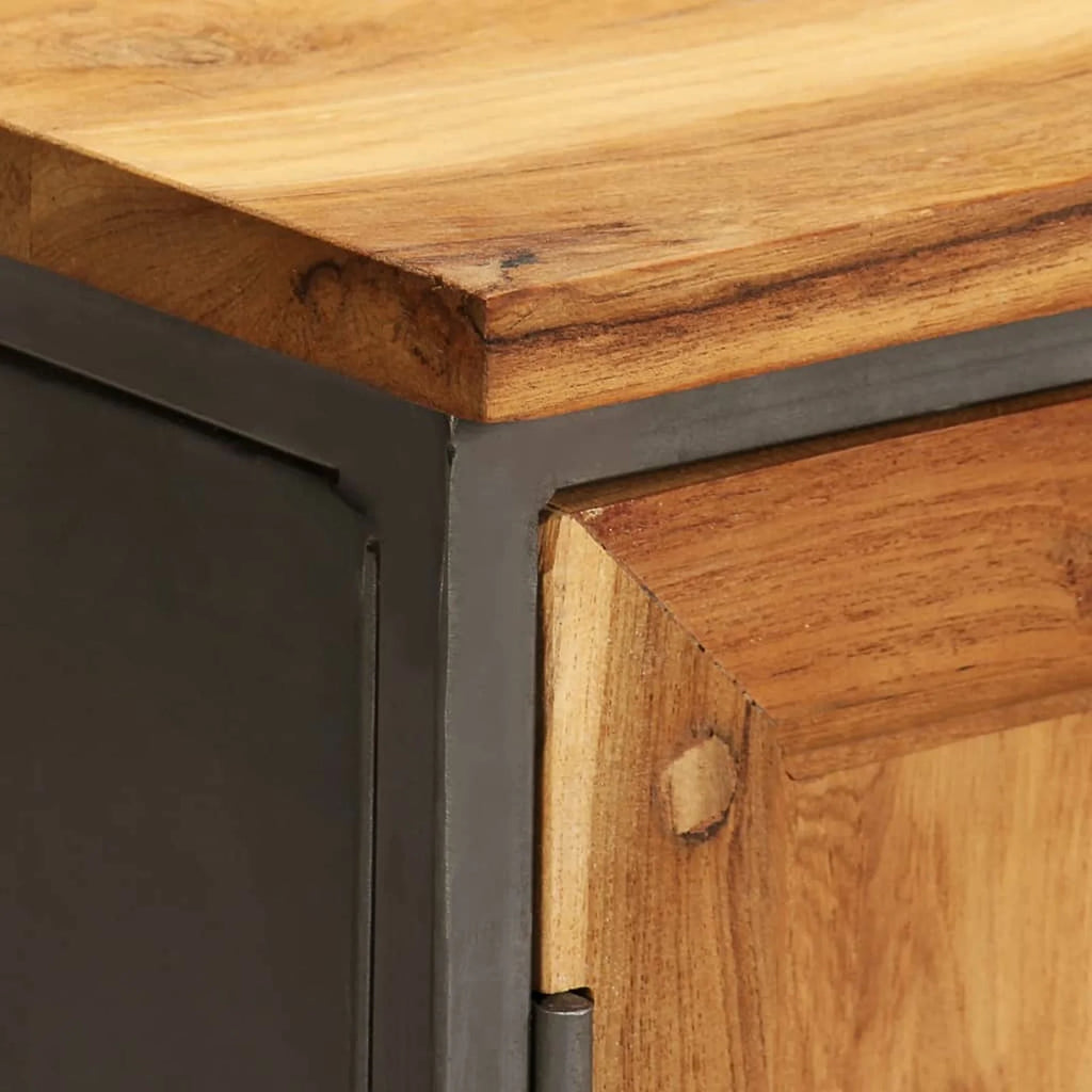 Recycled Teak and Steel Sideboard N2466