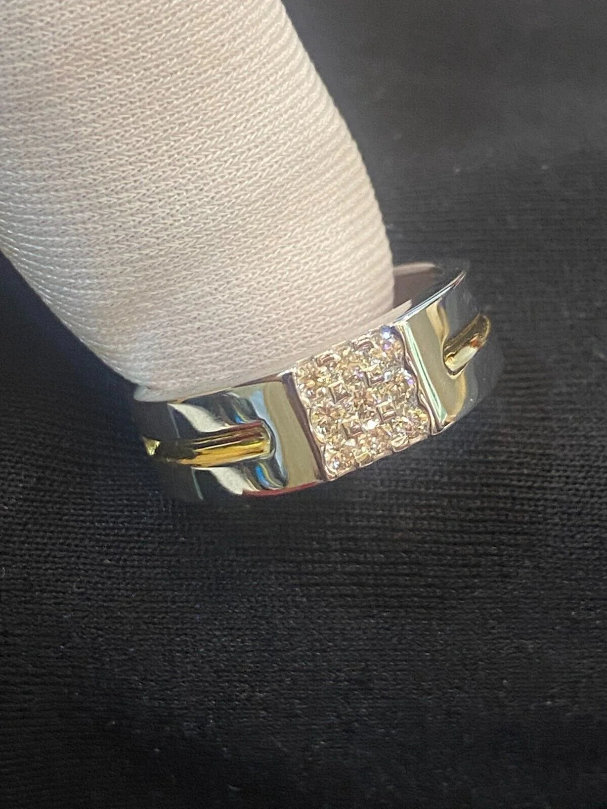 14K White Gold Diamond Wedding Band Ring W5392