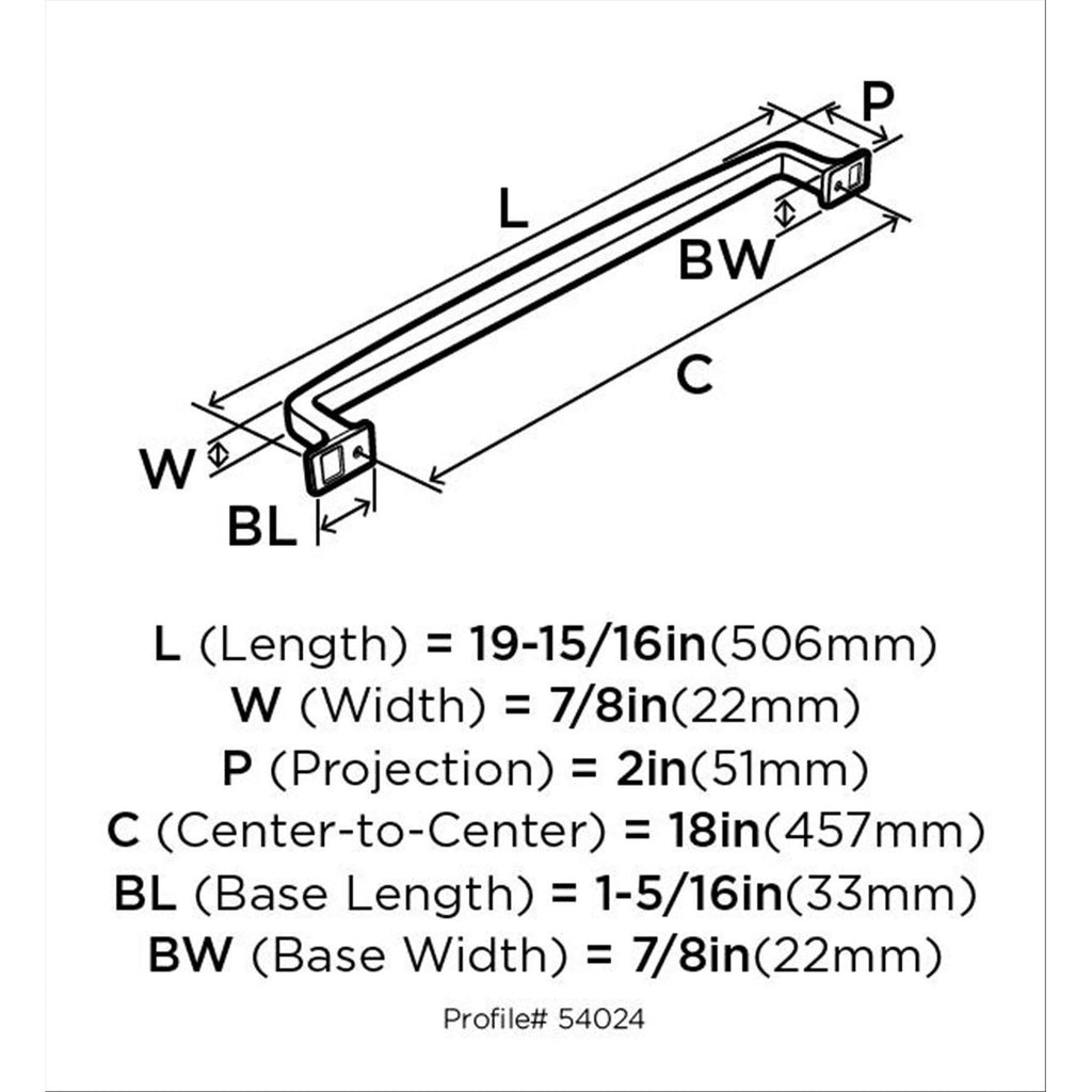 Oil-Rubbed Bronze Appliance Pull C500677