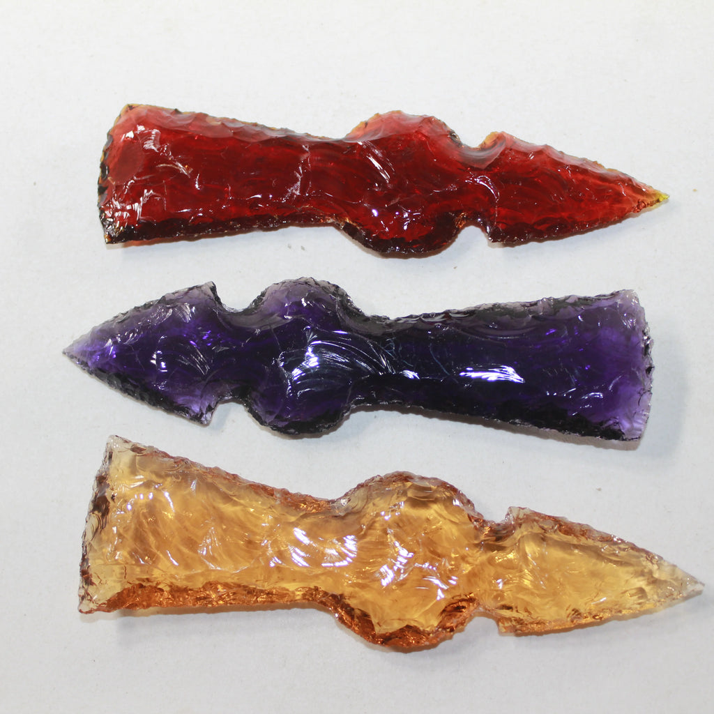 Glass Ornamental Tomahawk Heads Z8357