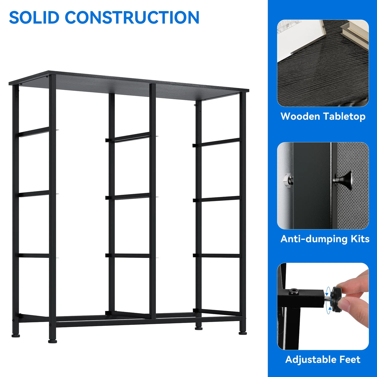 8 Drawer Fabric Storage Dresser with Steel Frame H441