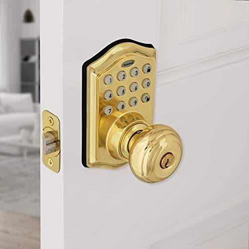 Polished Brass Electronic Entry Door Lock T8029