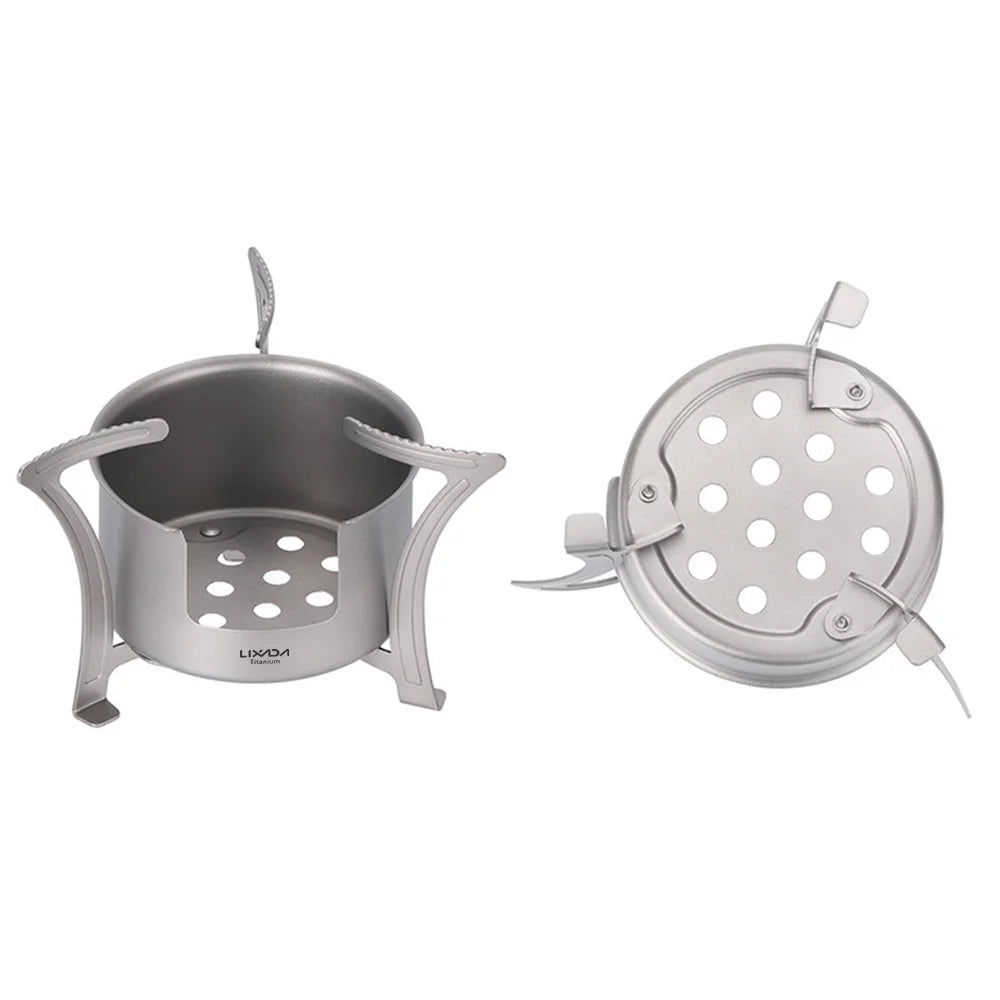 Titanium Camping Pot Holder BBQ Firewood Bracket H643196