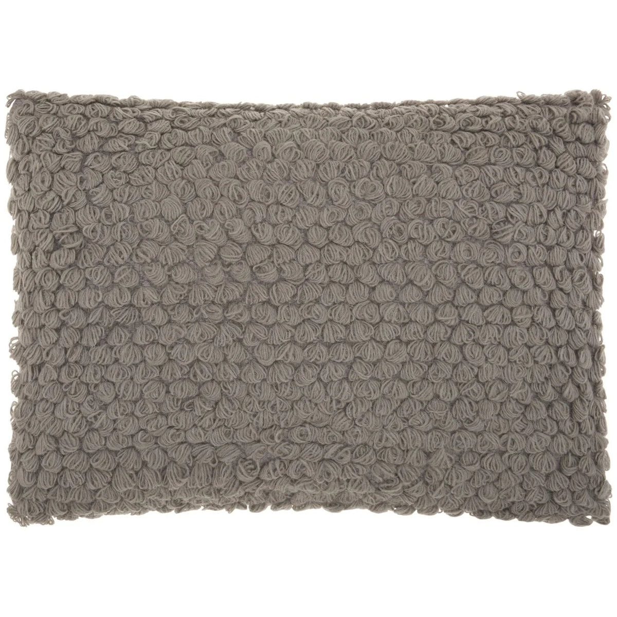 Grey Knotted Detail Lumbar Pillow H657970