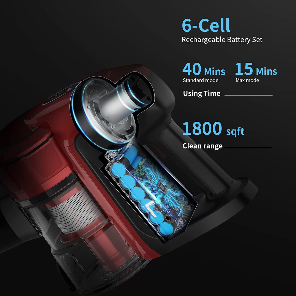 Cordless Stick Vacuum Cleaner 25Kpa 40min 250W I886