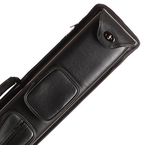 Black Leatherette 3 Butt 5 Shaft Combo Cue Case A5547