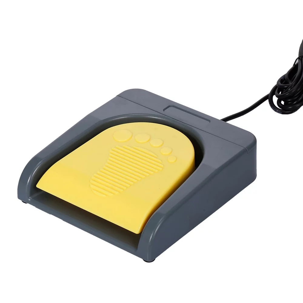 Grey USB Single Foot Switch Game Control Pedal I424