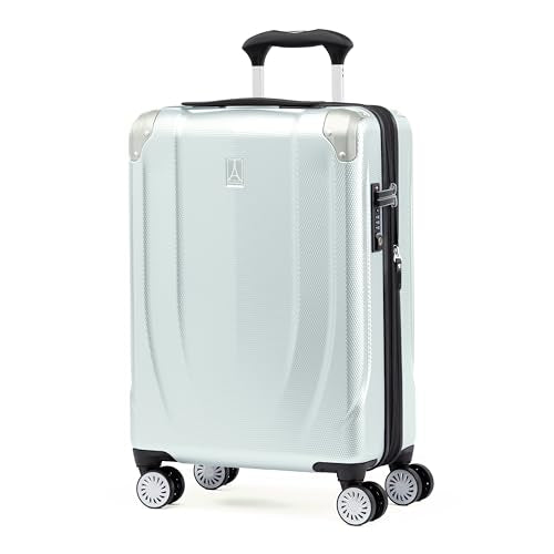 Black 21 Inch Hardside Expandable Luggage with 8 Spinner Wheels C21853