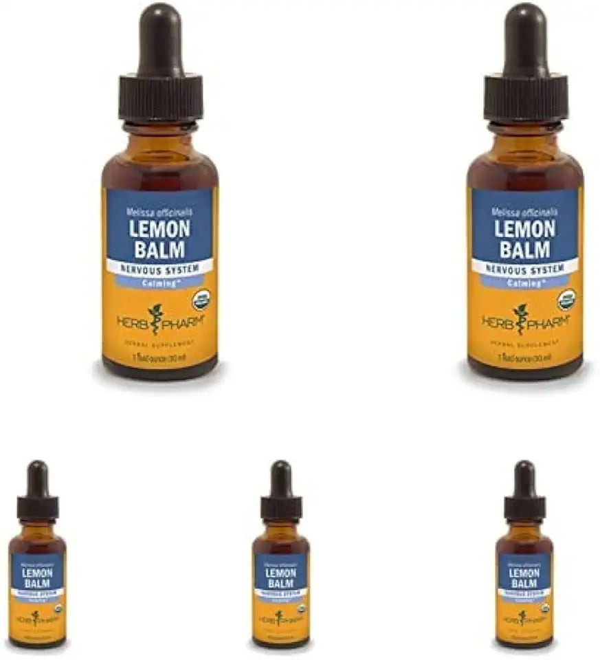 Organic Lemon Balm Liquid Extract 1 Ounce Pack of 5 Q670
