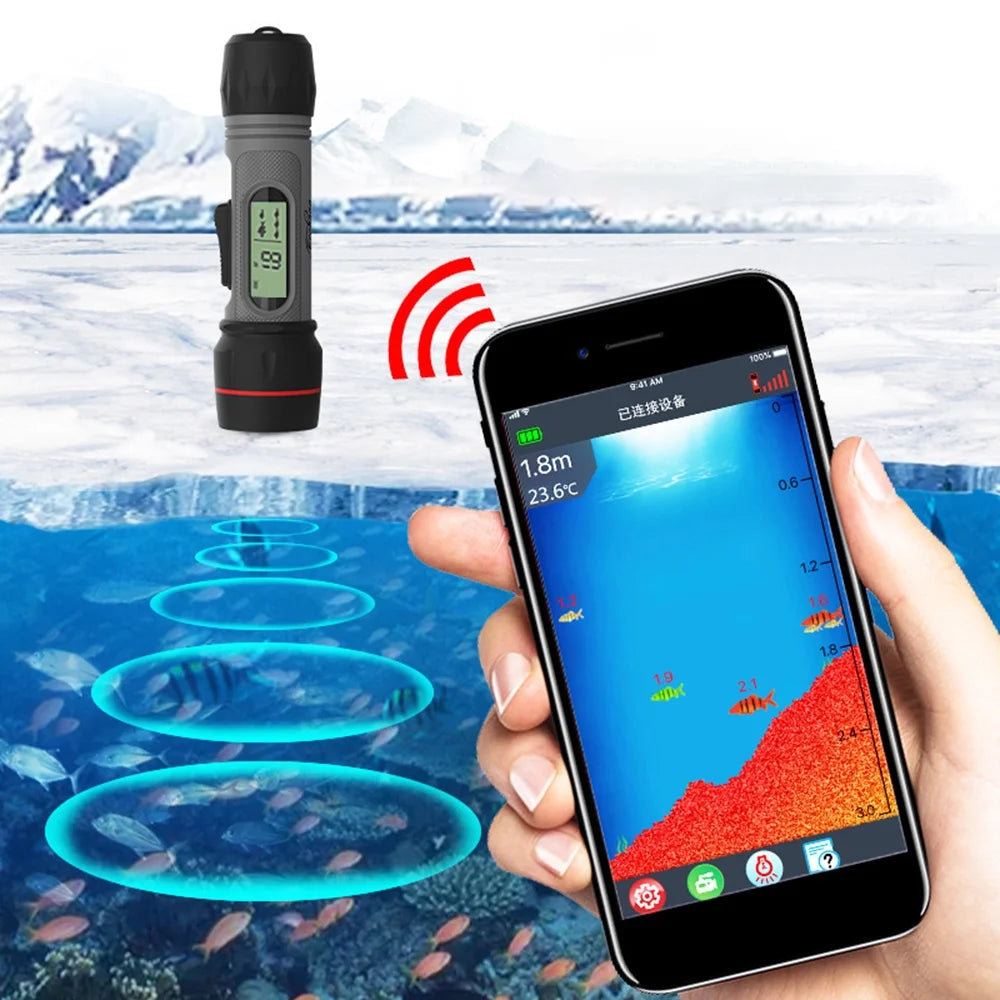 Handheld Wireless Waterproof Sonar Fish Finder Q9590