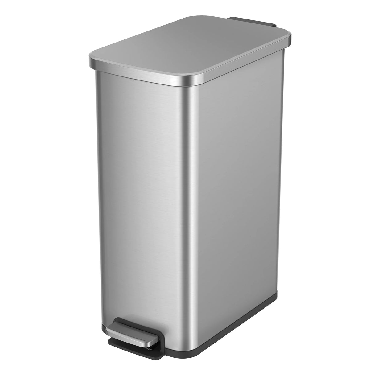 13.2 Gallon Stainless Steel Slim Step Trash Can R486253