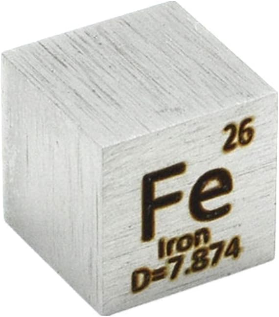 9 PCS 10mm Density Cubes Pure Metal Cubes Titanium Bismuth Carbon Nickel Iron Copper Zinc Aluminium Tin N39478