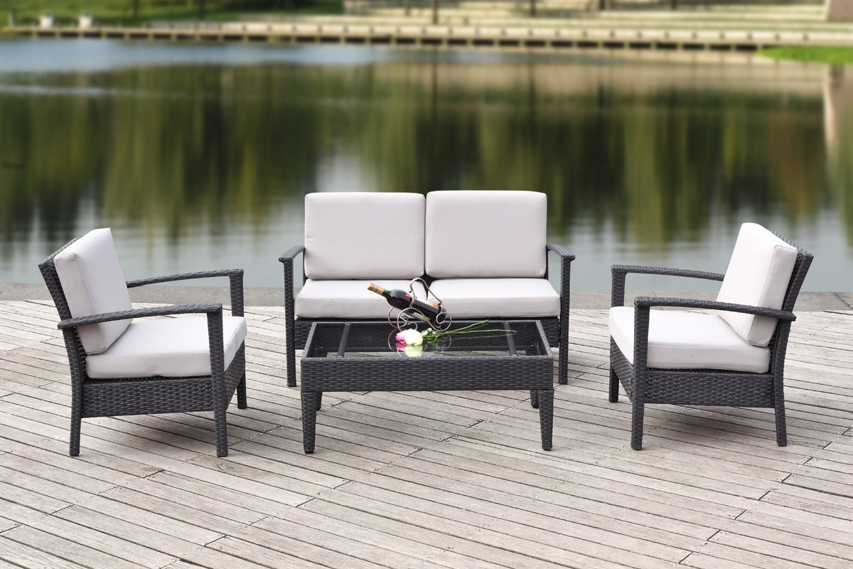 4 Piece Outdoor Set with Cushion W6708