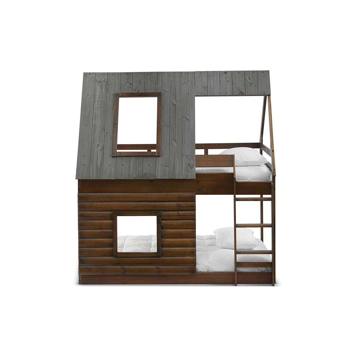 Twin Bunk Beds with Ladder V59959