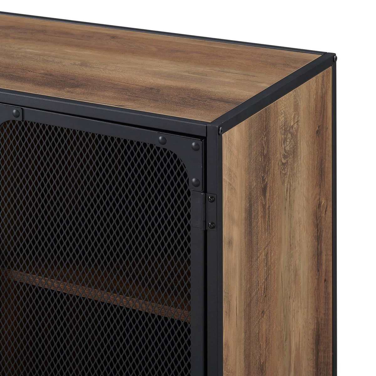 Urban Industrial Metal Mesh 4 Door TV Stand O2486