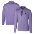 Men's Purple Heathered Quarter-Zip Pullover Top N7908