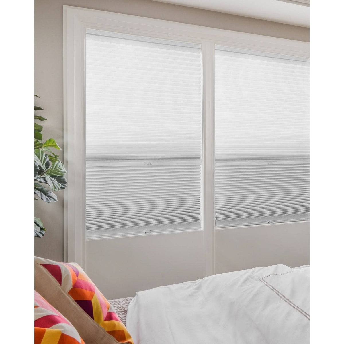 Cordless Cellular Shades Cotton 59x22 x 72x22 J7318