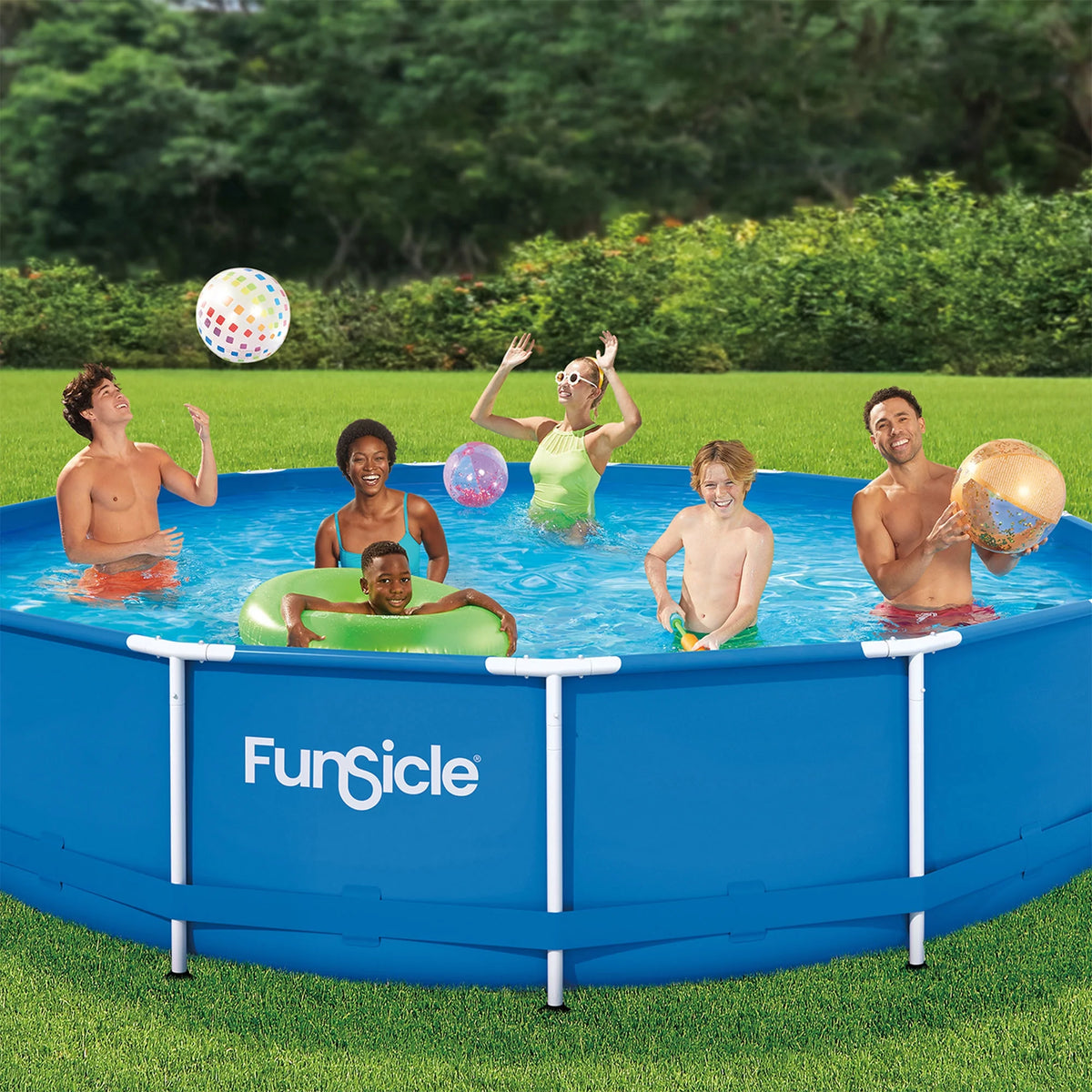 Round Frame Above Ground Swimming Pool Set V754429